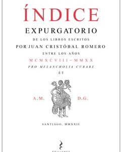 Índice. Expurgatorio de los libros escritos